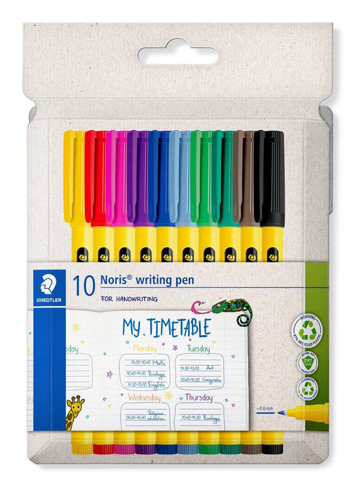 EAN 4007817164655 - Staedtler Noris 307 rotulador de punta fina Multicolor 10 pieza(s) imagen 1