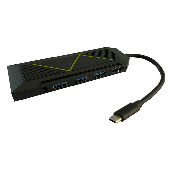 EAN 4260070129100 - LC-Power LC-HUB-C-MULTI-6-RGB hub de interfaz USB 3.2 Gen 2 (3.1 Gen 2) Type-C 5000 Mbit/s Negro imagen 4