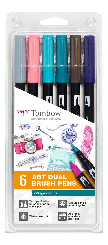 EAN 4003198104839 - Tombow ABT-6P-5 rotulador Fino/Extragrueso Multicolor 6 pieza(s) imagen 1