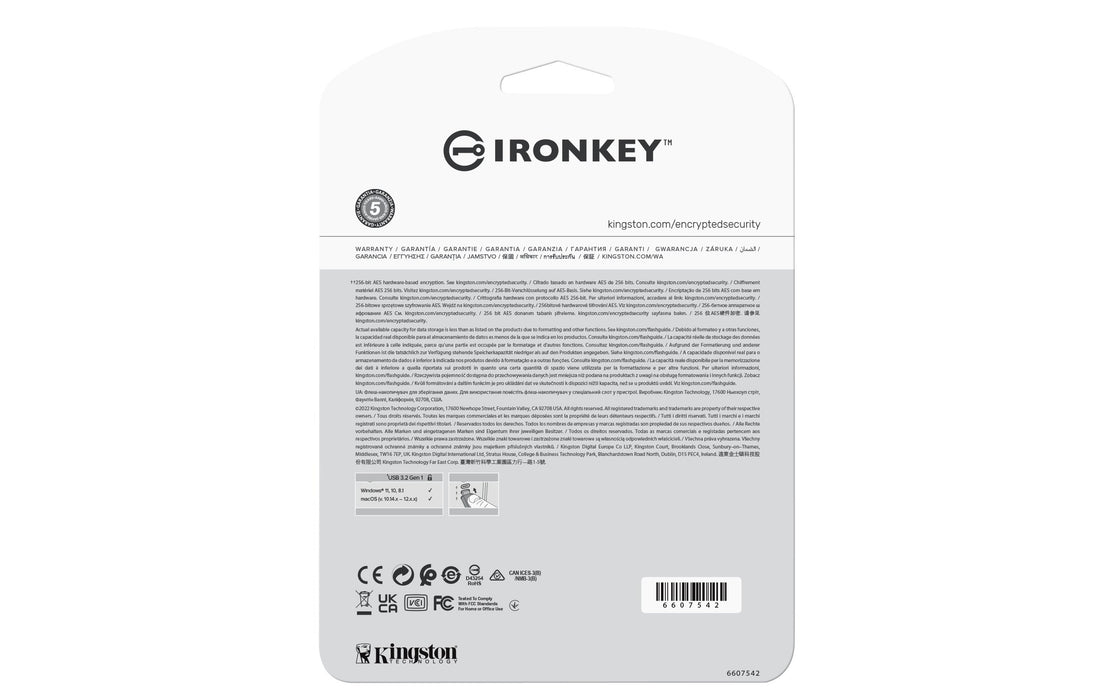 EAN 0740617330236 - Kingston Technology IronKey Vault Privacy 50 unidad flash USB USB Tipo C 3.2 Gen 1 (3.1 Gen 1) Negro, Azu imagen 4
