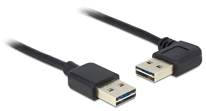 EAN 4043619834679 - DeLOCK 5m USB 2.0 A m/m 90° cable USB USB A Negro imagen 1