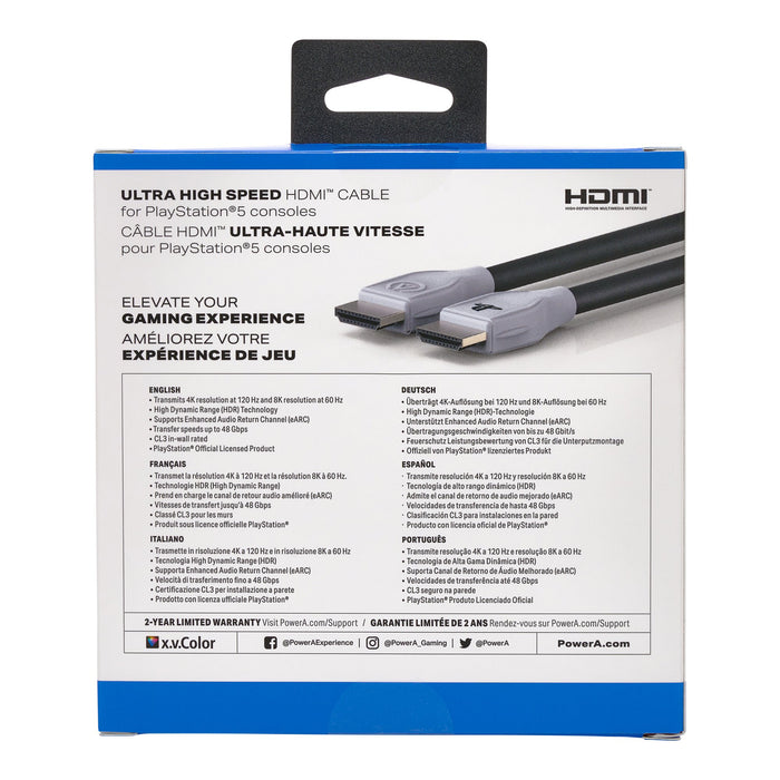 EAN 617885025808 - PowerA 1520481-01 cable HDMI 3 m HDMI tipo A (Estándar) Negro, Gris imagen 8