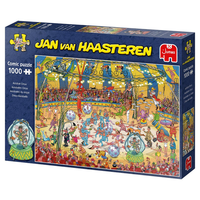 EAN 8710126190890 - Jan van Haasteren Acrobate Circus 1000 pcs Puzzle rompecabezas 1000 pieza(s) Cómics imagen 5
