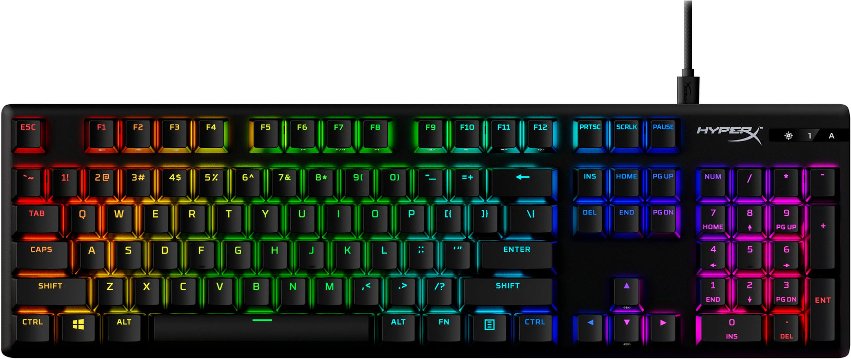 EAN 0196337969735 - HyperX Alloy Origins PBT HX Blue Gaming Keyboard teclado Juego USB Negro imagen 11