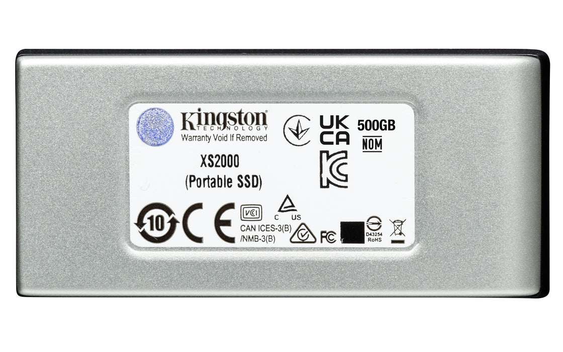 EAN 0740617321357 - Kingston Technology XS2000 500 GB USB Tipo C 3.2 Gen 2 (3.1 Gen 2) Negro, Plata imagen 2