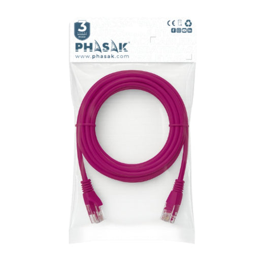 EAN 5605922001583 - Phasak PHK 1950V cable de red Púrpura 0,5 m Cat6 U/UTP (UTP) imagen 1