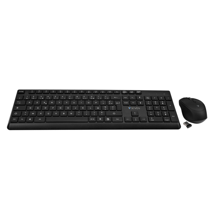 EAN 662919117165 - V7 CKW350FR teclado Ratón incluido Universal RF inalámbrico AZERTY Francés Negro imagen 4