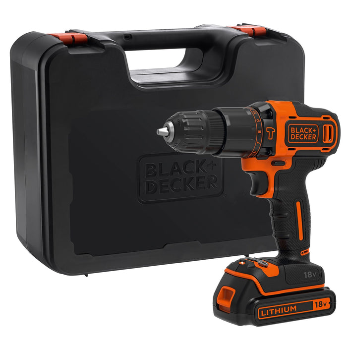 EAN 5035048641132 - Black & Decker BDCHD18K-QW taladro 1400 RPM Sin llave Negro, Naranja imagen 10