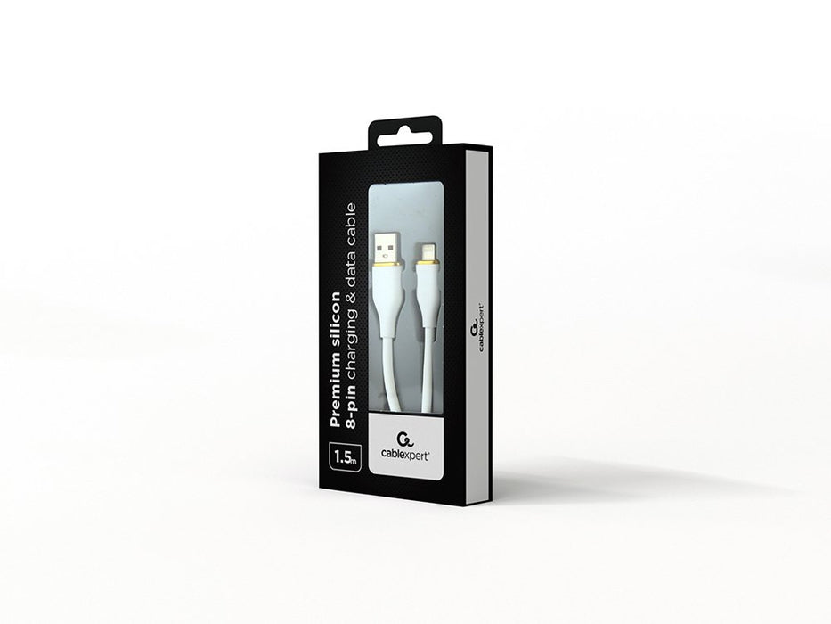 EAN 8716309132114 - Gembird CC-USB2S-AM8PM-1.5M-W cable USB USB 2.0 1,5 m USB A Blanco imagen 2