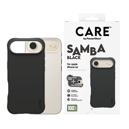 EAN 5715685027086 - PanzerGlass CARE by ® Fashionable Case Samba Black w. MagSafe iPhone Air funda para teléfono móvil Negro imagen 2