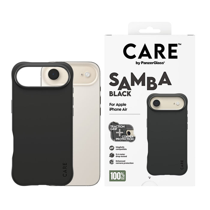 EAN 5715685027086 - PanzerGlass CARE by ® Fashionable Case Samba Black w. MagSafe iPhone Air funda para teléfono móvil Negro imagen 2