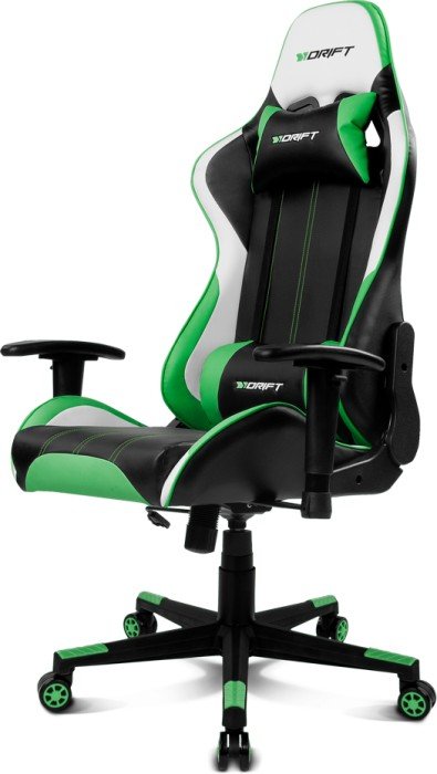 EAN 8436587972171 - DRIFT DR175 Silla para videojuegos universal Asiento acolchado Negro, Verde, Blanco imagen 2