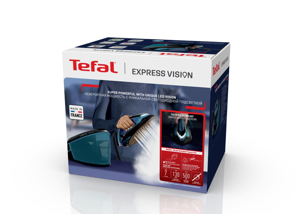 EAN 3121040086414 - Tefal Express Vision SV8151 2800 W 1,8 L Durilium AirGlide Autoclean soleplate Azul, Negro imagen 12