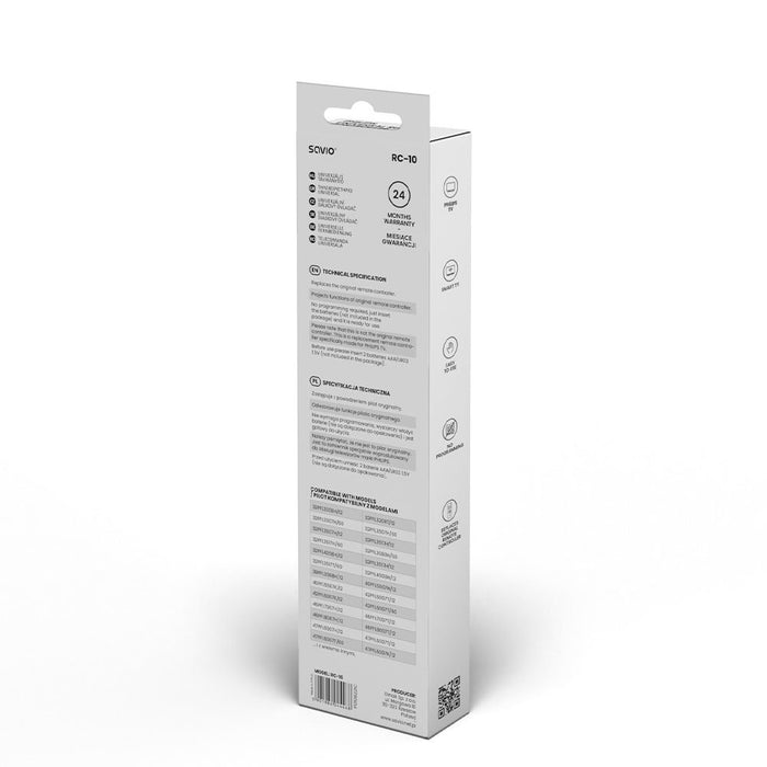 EAN 5901986044468 - Savio RC-10 do TV Philips mando a distancia IR inalámbrico Botones imagen 4