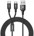 EAN 6953156259522 - Baseus CAMT-ASU01 cable USB 1,2 m USB A USB C/Micro-USB B Negro imagen 1