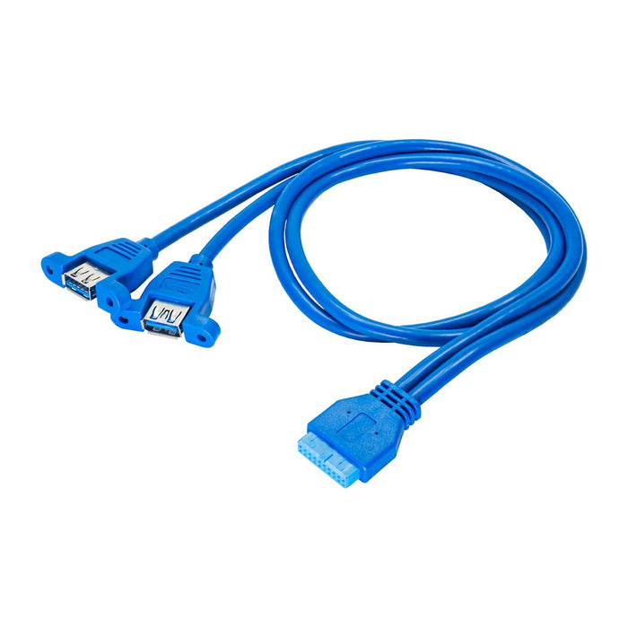 EAN 5901720134677 - Akyga AK-CA-62 cable USB USB 3.2 Gen 1 (3.1 Gen 1) 65 m USB 3.0 19-pin 2 x USB 3.0 Azul imagen 1