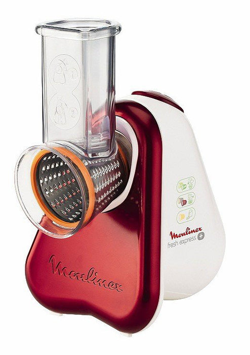 EAN 3045380010826 - Moulinex DJ756G cortador de verduras en espiral o rallador eléctrico Rojo, Blanco imagen 1
