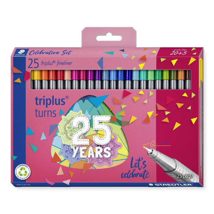 EAN 4007817090909 - Staedtler triplus fineliner 334 rotulador de punta fina 25 pieza(s) imagen 1