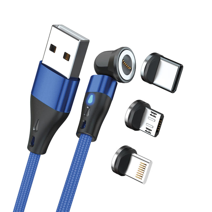 EAN 4040895011671 - RealPower MagneticCharge3 cable USB 2 m USB A Azul imagen 1