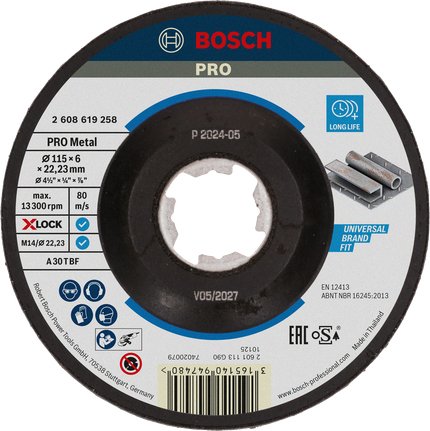 EAN 3165140947480 - Bosch 2 608 619 258 disco de diamante 11,5 cm Disco de diamante con borde continuo imagen 1