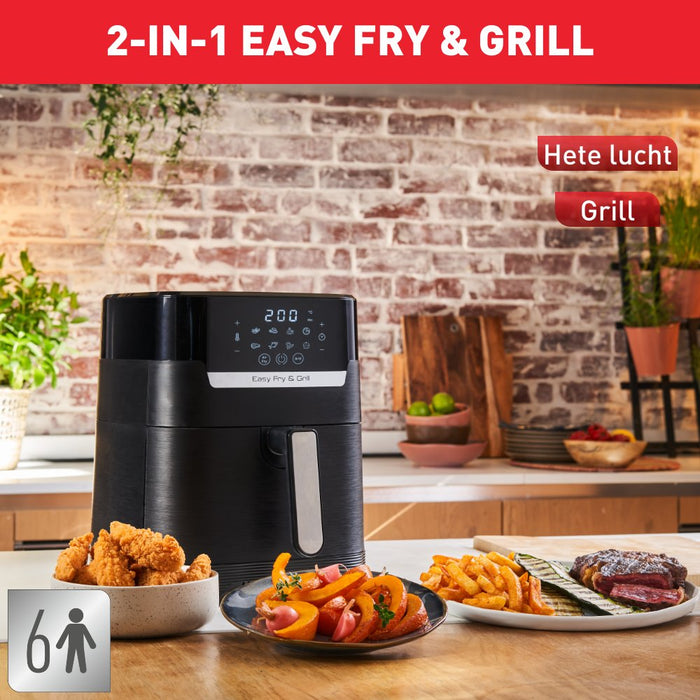 EAN 3045380020757 - Tefal Easy Fry & Grill EY5058 Sencillo 4,2 L Independiente 1550 W Freidora de aire caliente Negro imagen 15