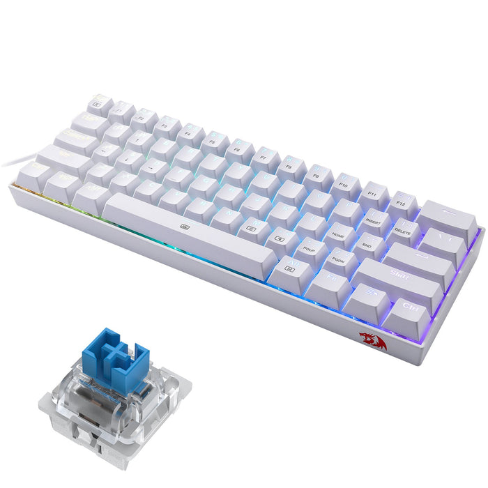 EAN 6950376772244 - REDRAGON K630W-RGB teclado Juego USB QWERTY Inglés Blanco imagen 8