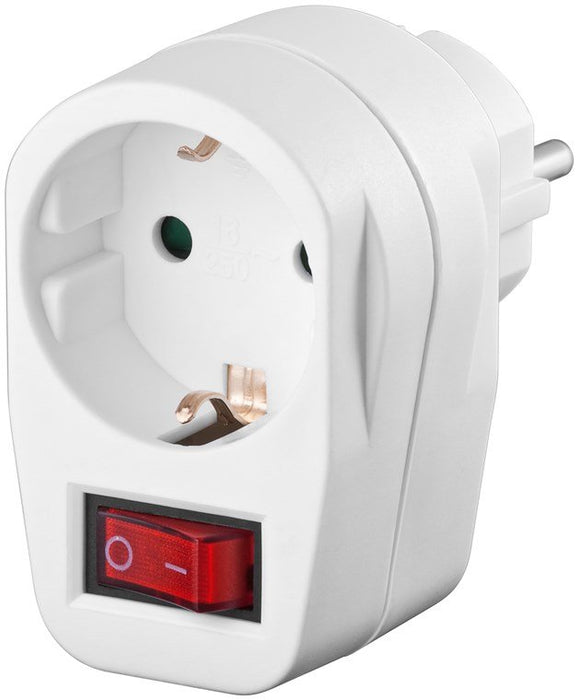 EAN 4040849689062 - Goobay 68906 adaptador de enchufe eléctrico Tipo F Blanco imagen 1