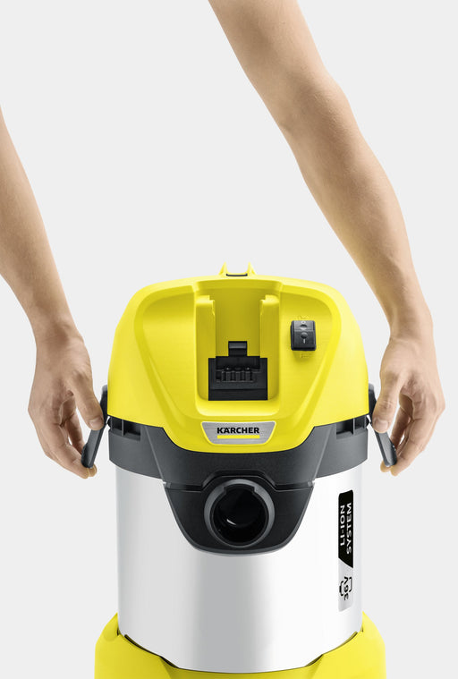 EAN 4054278291864 - Kärcher WD 3 Battery Premium 17 L Aspiradora de tambor Seca y húmeda 300 W Bolsa para el polvo imagen 2