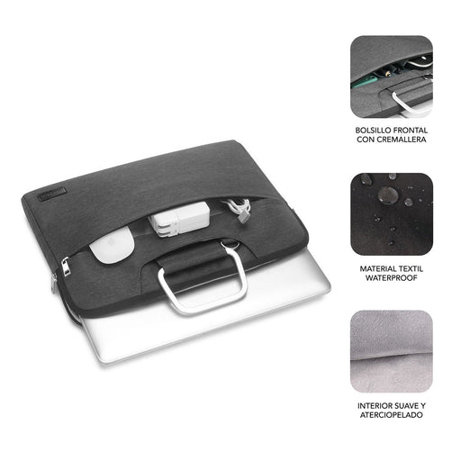 EAN 8436586741341 - SUBBLIM SUB-LS-1BS0101 maletines para portátil 39,6 cm (15.6") Gris imagen 2