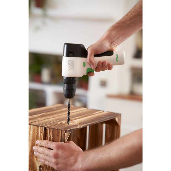EAN 5054905301002 - Black & Decker REVDD12C-QW taladro Sin llave 880 g Blanco imagen 9
