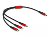 EAN 4043619867103 - DeLOCK 86710 cable USB USB 2.0 0,3 m USB C USB C/Micro-USB B/Lightning Negro, Rojo imagen 1