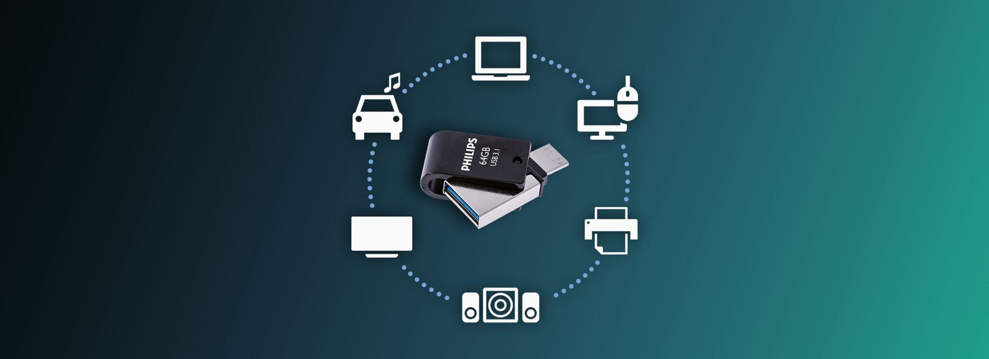 EAN 8720039510739 - Philips FM64DC152B/00 unidad flash USB 64 GB USB Tipo C 3.2 Gen 1 (3.1 Gen 1) Negro imagen 4