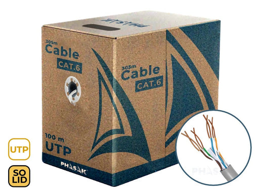 EAN 5605922050895 - Phasak PHR 6100 cable de red Gris Cat6 U/UTP (UTP) imagen 1