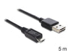 EAN 4043619833696 - DeLOCK EASY-USB 2.0-A - USB 2.0 micro-B, 5m cable USB USB A Micro-USB B Negro imagen 1