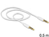 EAN 4043619834396 - DeLOCK 3.5mm - 3.5mm, 0.5m cable de audio 0,5 m 3,5mm Blanco imagen 2