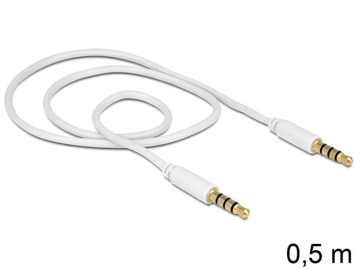 EAN 4043619834396 - DeLOCK 3.5mm - 3.5mm, 0.5m cable de audio 0,5 m 3,5mm Blanco imagen 2