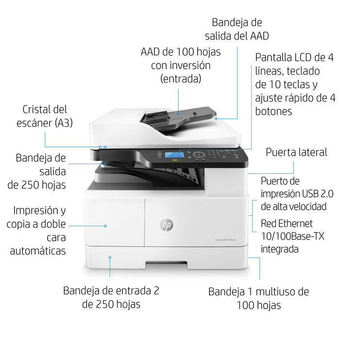 EAN 0194441017670 - HP LaserJet MFP M443nda Laser A3 1200 x 1200 DPI 24 ppm imagen 12