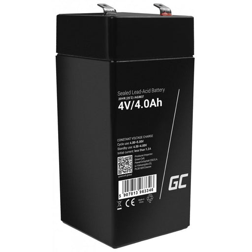 EAN 5907813963346 - Green Cell AGM37 batería recargable industrial Sealed Lead Acid (VRLA) 4000 mAh 4 V imagen 1