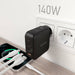 EAN 8435739900956 - AISENS ASCH-140W3P031-BK cargador de dispositivo móvil Universal Corriente alterna Carga rápida Interior imagen 5