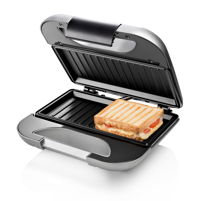 EAN 8713016082497 - Princess 127003 sandwichera 750 W Negro, Plata imagen 13