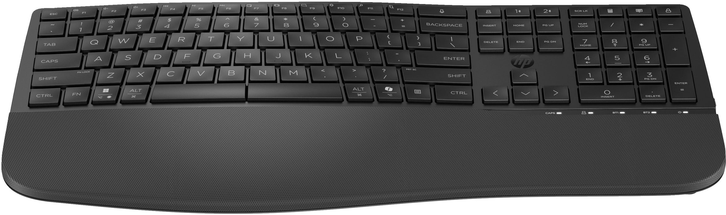EAN 0198122954957 - HP 685 Comfort Dual-Mode Keyboard teclado Oficina RF Wireless + Bluetooth Negro imagen 1