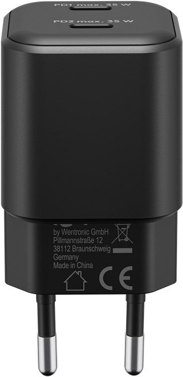 EAN 4040849753336 - Goobay 75333 cargador de dispositivo móvil Universal Negro Corriente alterna Carga rápida Interior imagen 2