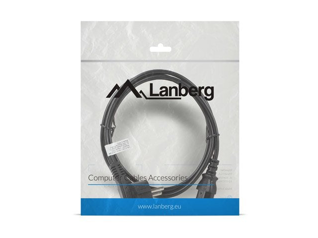EAN 5901969409727 - Lanberg CA-C13C-10CC-0018-BK cable de transmisión Negro 1,8 m C13 acoplador CEE7/7 imagen 4