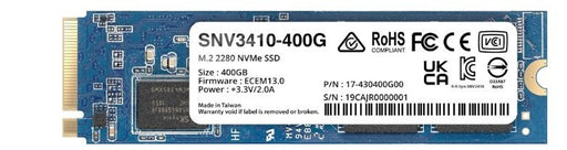 EAN 0846504004591 - Synology SNV3410 400 GB M.2 PCI Express 3.0 NVMe imagen 1