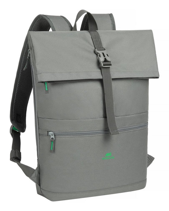 EAN 4260709015712 - Rivacase Gremio mochila City backpack Gris Poliéster, Tereftalato de polietileno reciclado (rPET) imagen 2