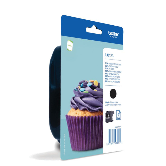 EAN 5014047563041 - Brother LC123BKBP cartucho de tinta 1 pieza(s) Original Negro imagen 1