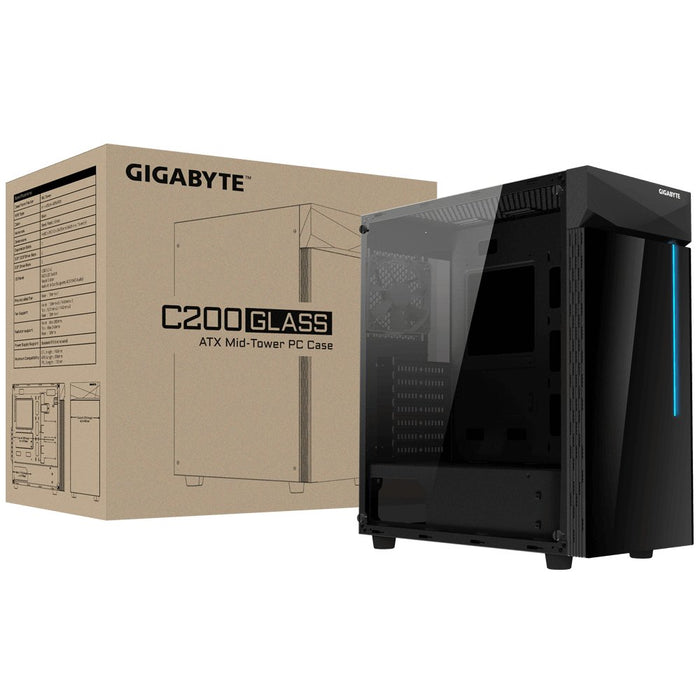 EAN 4719331551247 - GIGABYTE C200 Midi Tower Negro imagen 8