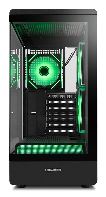 EAN 8436587975950 - NOX Hummer NXHUMMERSIGNALBK carcasa de ordenador Midi Tower Negro imagen 5