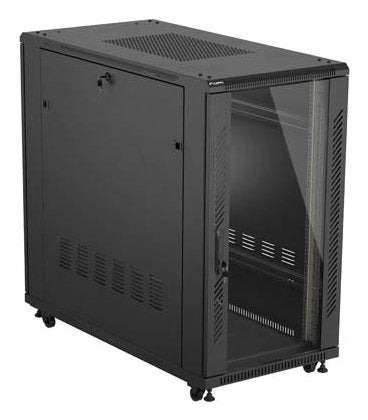 EAN 5901969447187 - Lanberg FF01-6222-12B armario rack 22U Rack o bastidor independiente Negro imagen 3