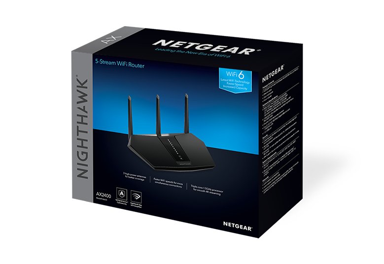 EAN 0606449153606 - NETGEAR Nighthawk AX/5-Stream AX2400 WiFi 6 Router (RAX30) router inalámbrico Gigabit Ethernet Doble band imagen 2
